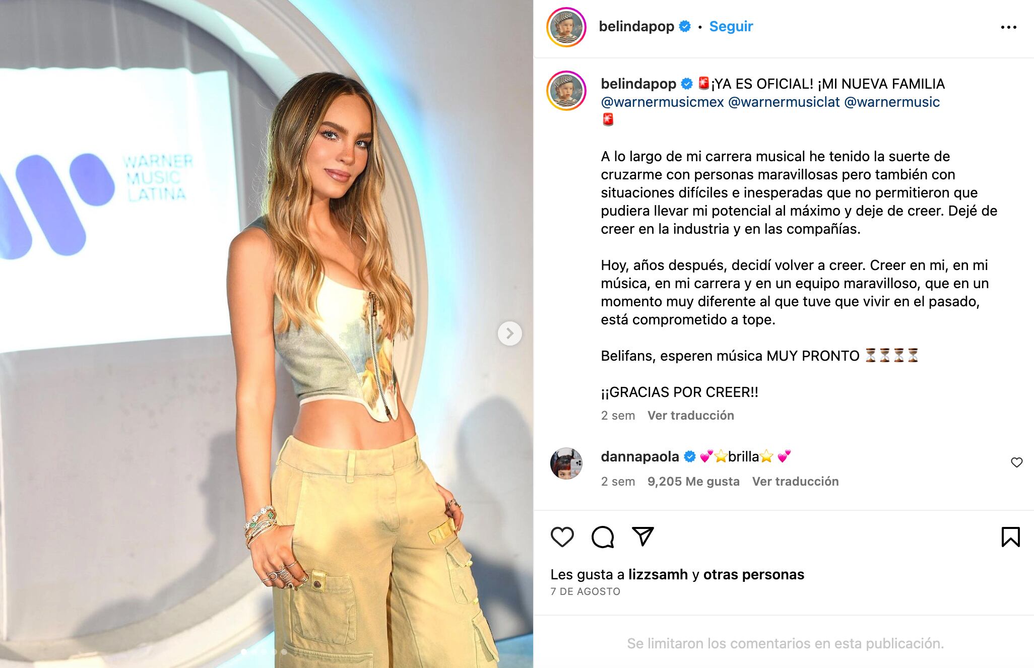 Belinda le lanza advertencia a Ángela Aguilar e internautas aseguran que "ella será la próxima" – Publimetro México