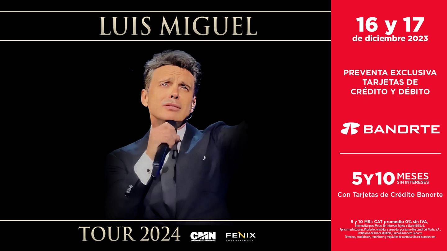 Luis Miguel tour 2024 Anuncia conciertos en México Publimetro México