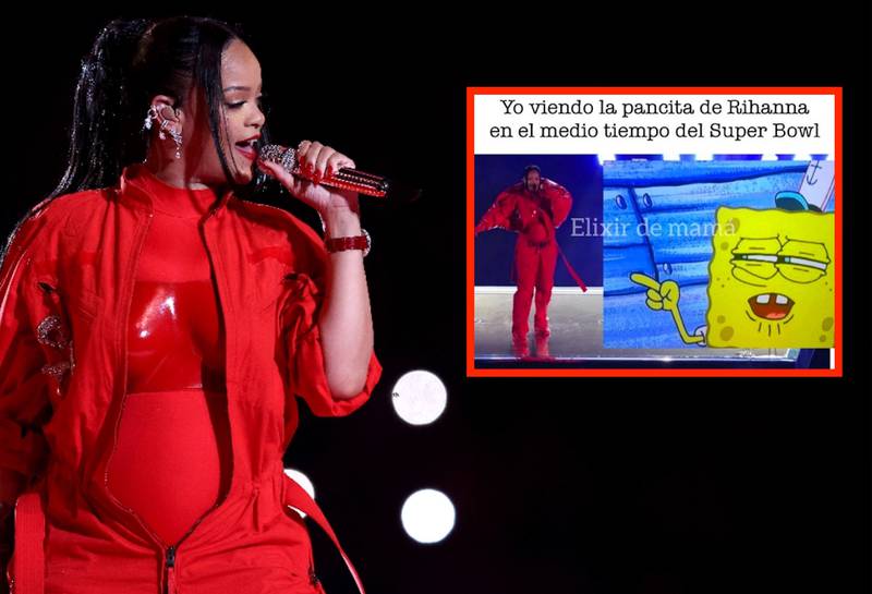 Los mejores memes de Rihanna tras su show en el Super Bowl Publimetro
