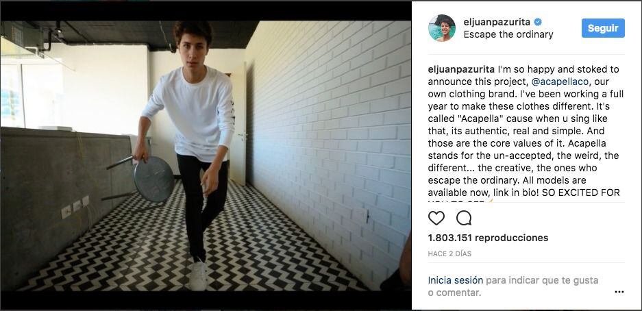 Juanpa Zurita estrena línea de ropa – Publimetro México