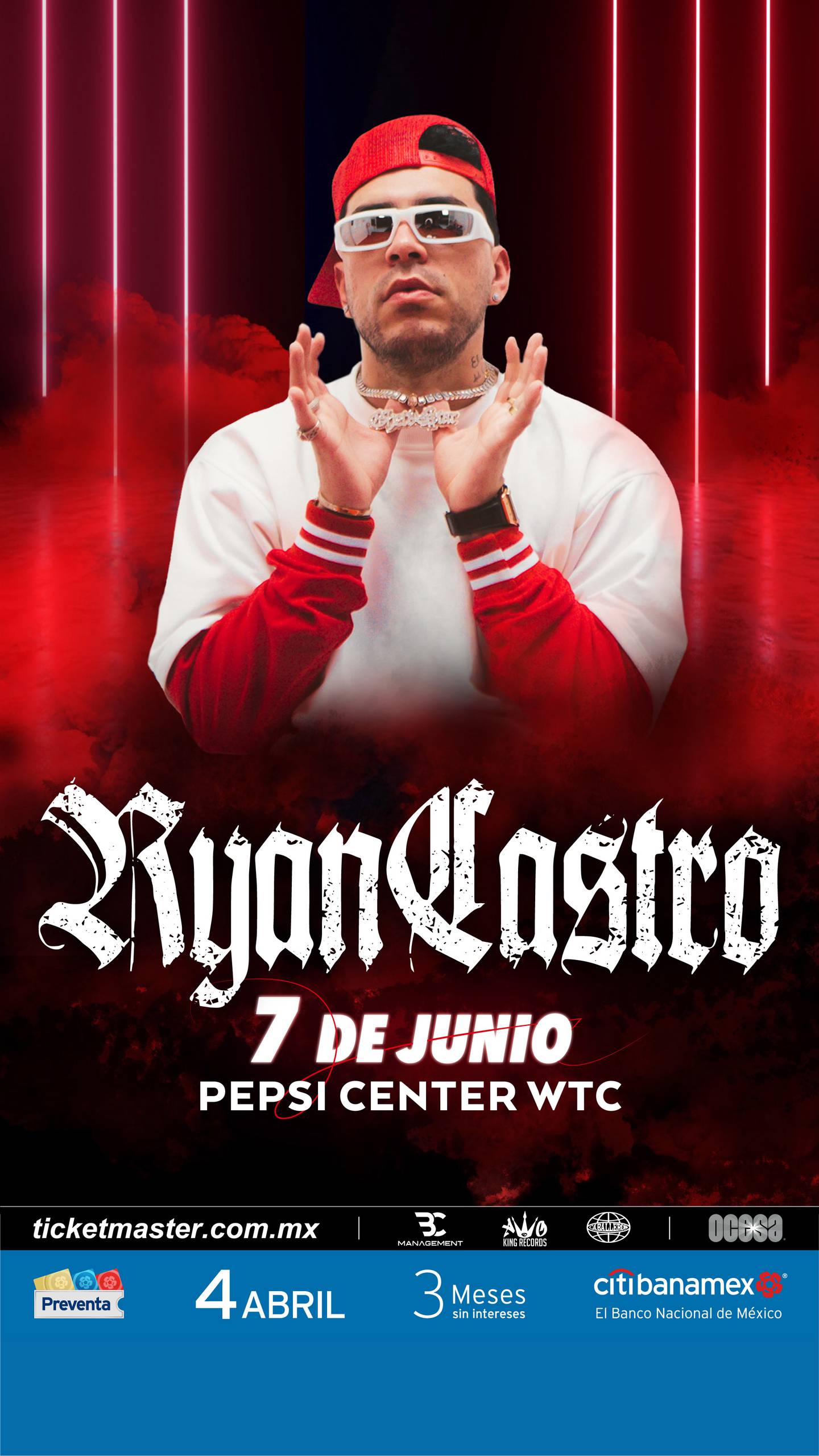 Ryan Castro concierto en México 2023 (Pepsi Center de la CDMX