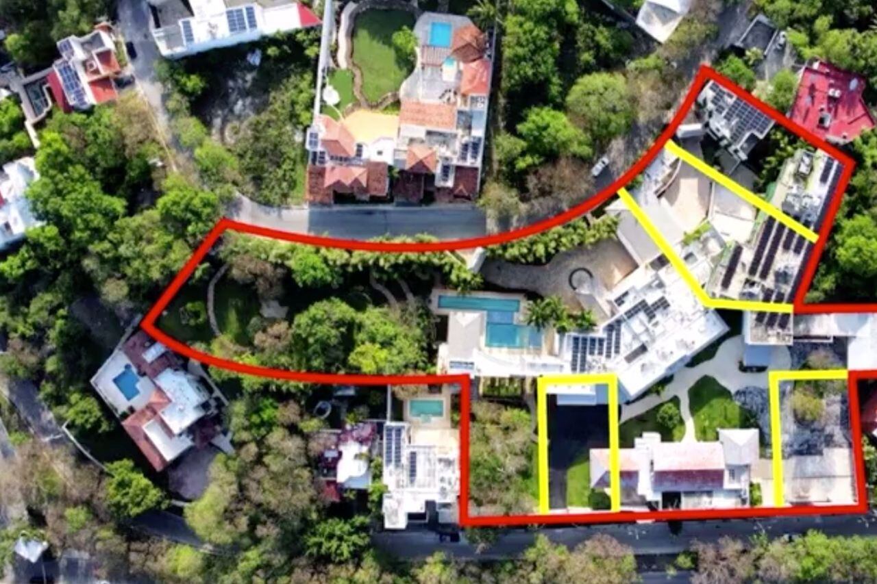 Campeche: Layda Sansores muestra tomas aéreas de la mansión de Alito Moreno