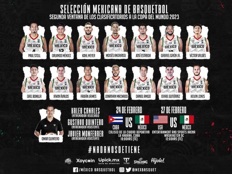 Selección mexicana de basquetbol revela lista de jugadores para enfrentar a  Cuba y EU