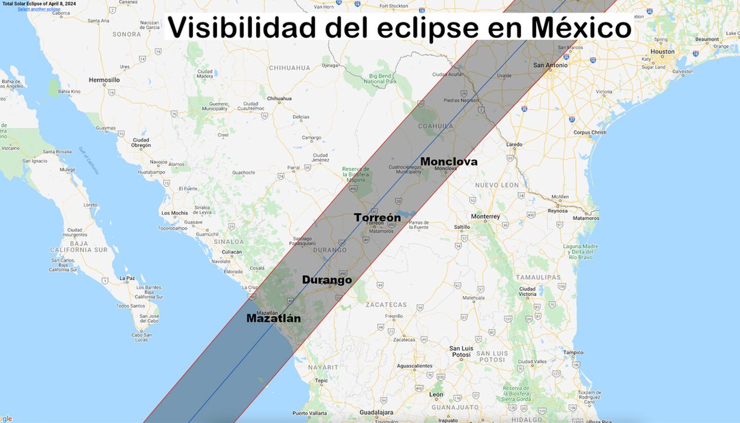 Eclipse Solar total 2024 Norte de México mejor lugar del mundo para