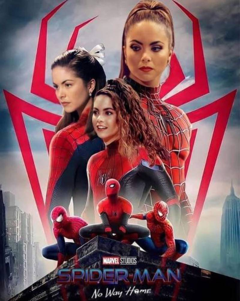 Memes del multiverso de Spider-man de Lucero, Thalía y Gaby Spanic