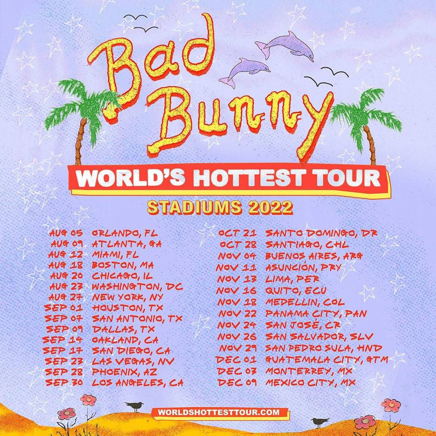 Bad Bunny dará conciertos en Monterrey y CDMX en 2022