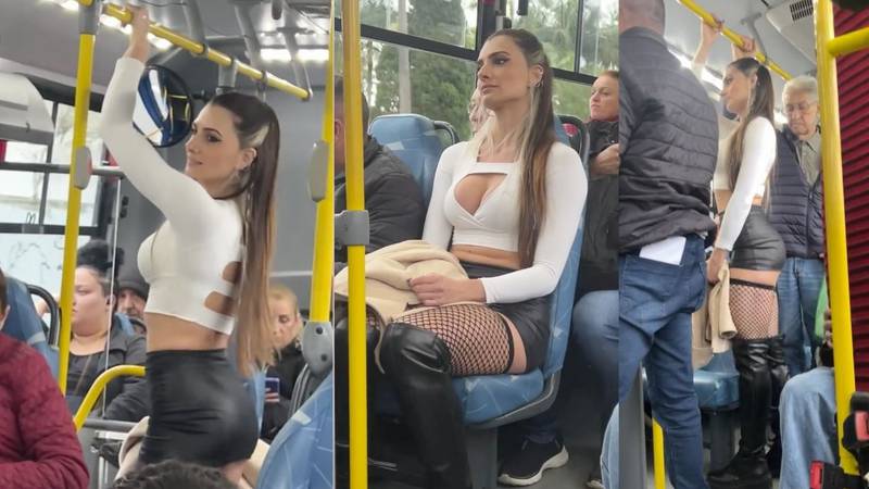 Viral: Mujer muestra cómo es viajar en transporte con ropa sexy”