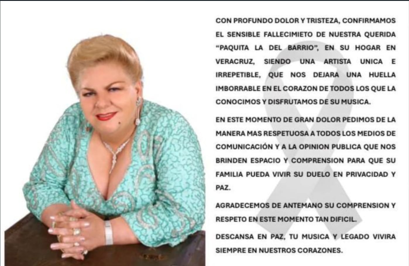 Paquita la del Barrio để lại khối tài sản trị giá hàng triệu đô la: Số tài sản thừa kế sẽ được phân chia như thế nào? – Publimetro Mexico