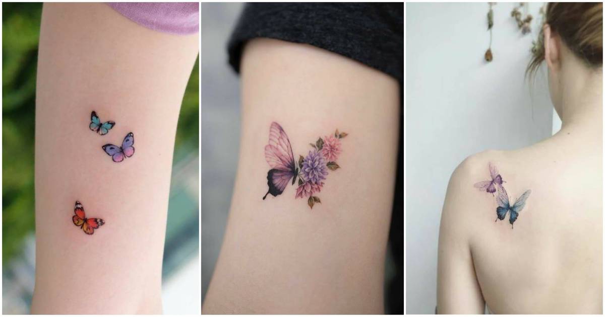 Top 48+ tatuaje de mariposa para mujer