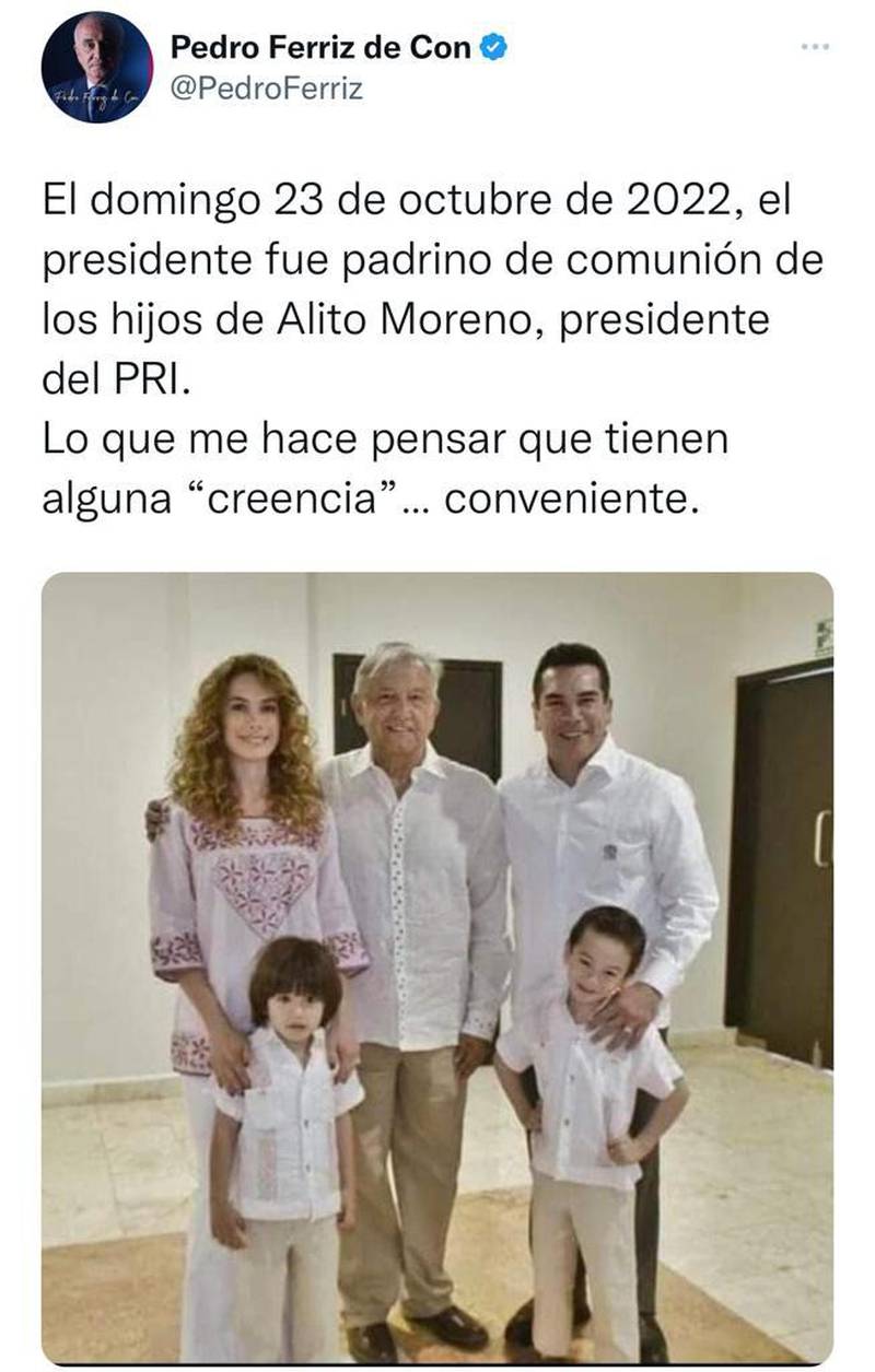 Pedro Ferriz de Con se lanza contra AMLO y Alito por foto juntos