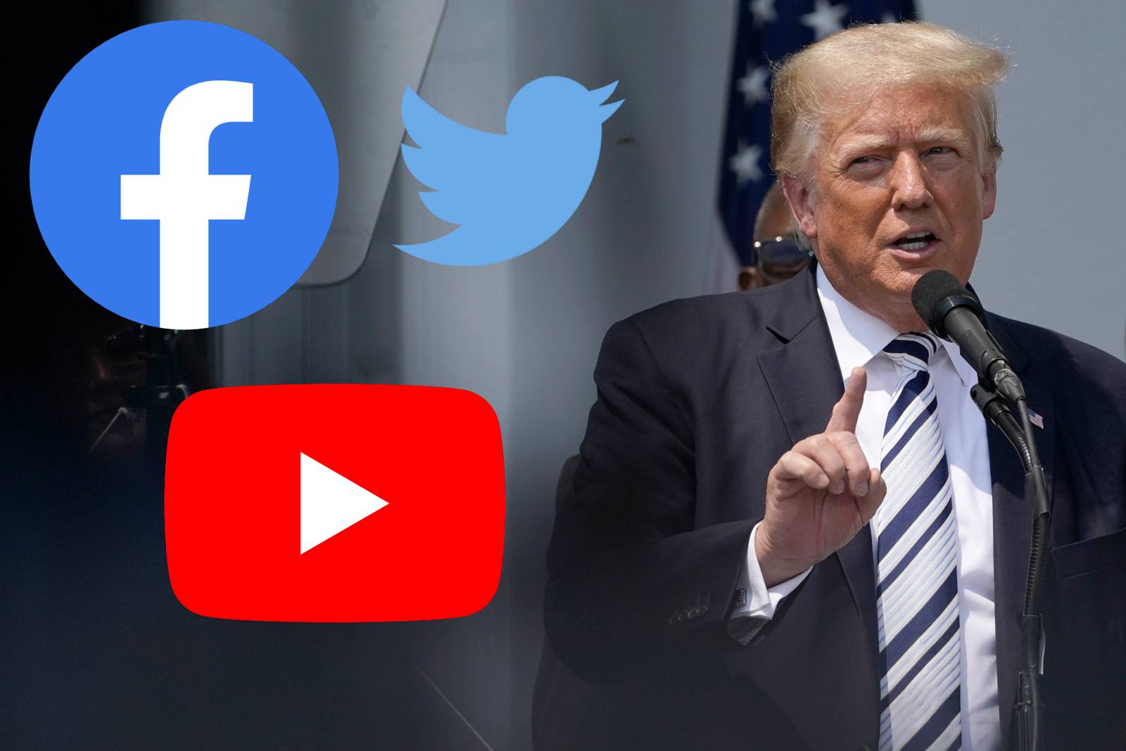 Donald Trump demanda a Facebook, Twitter y Youtube