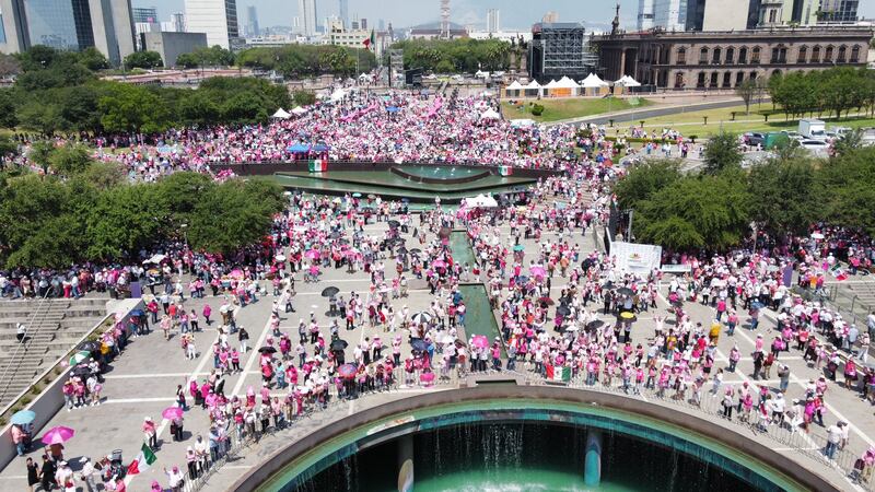 Protección Civil Nuevo León esta vez no proporcionó un estimado de asistentes porque el evento no fue organizado por el Gobierno estatal.