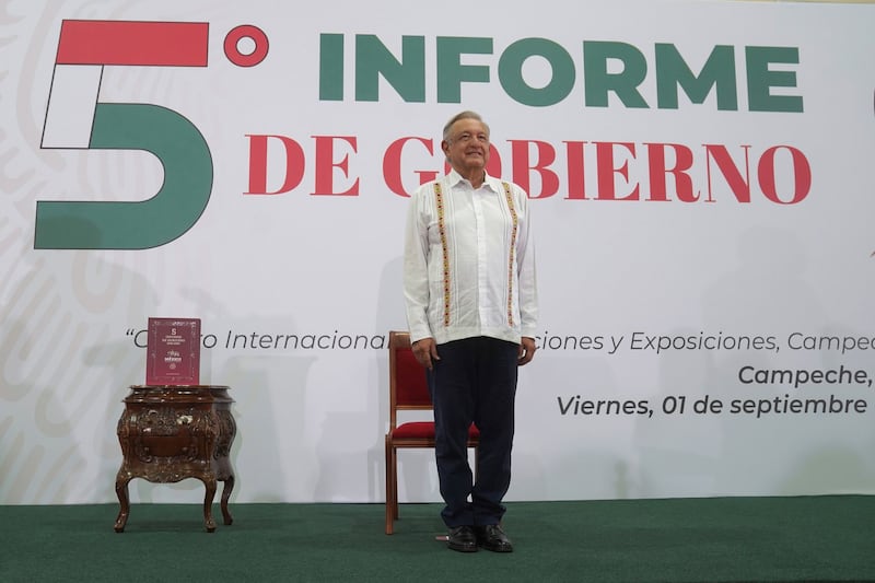 Quinto informe de Gobierno de Andrés Manuel López Obrador en 2023