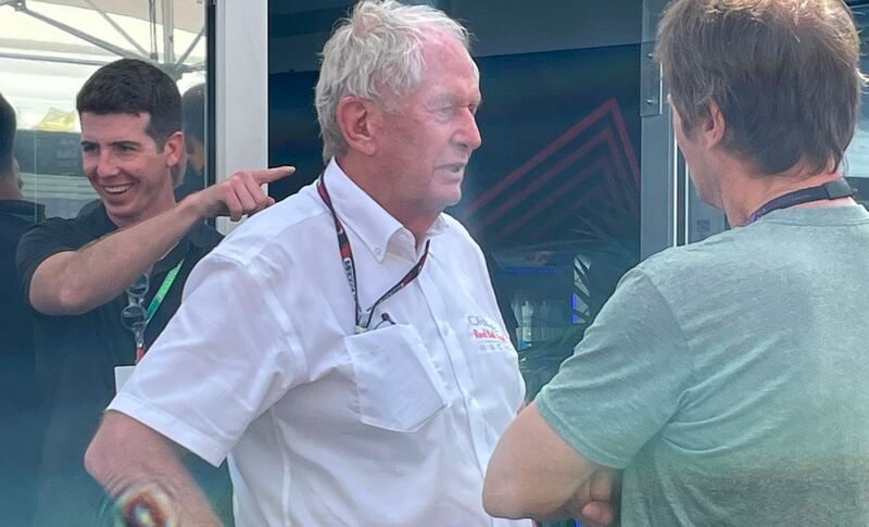 Helmut Marko se siente cómodo en México.