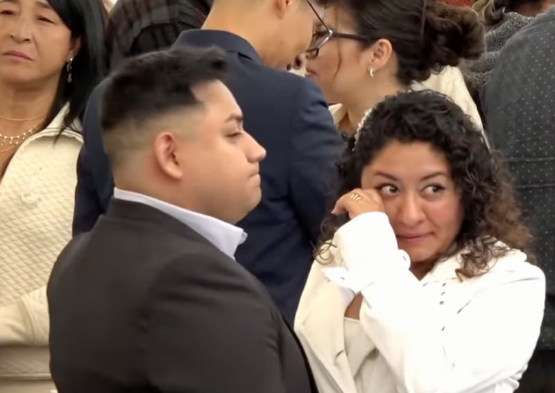 La boda comunitaria se celebró coincidiendo con el Día de San Valentín