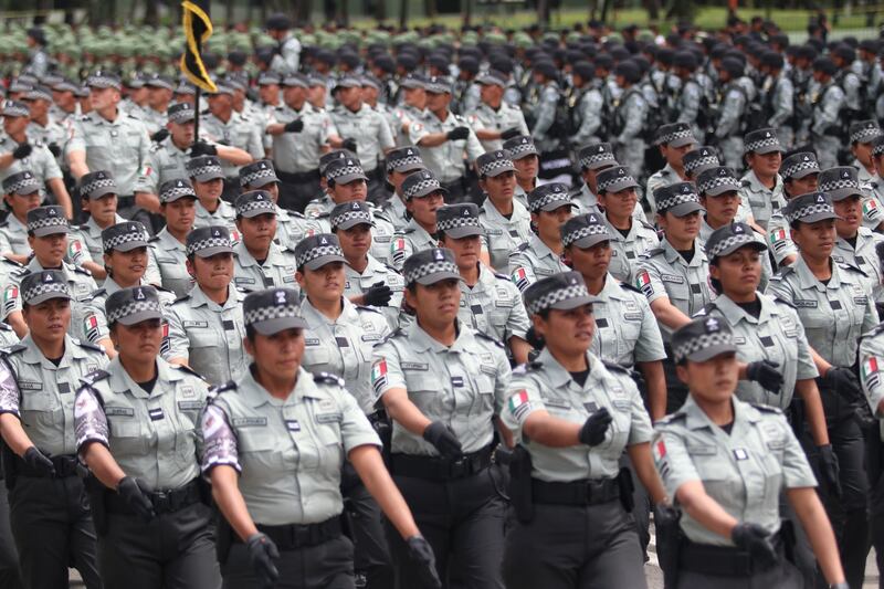 Desfile militar: Guardia Nacional y militares ensayan