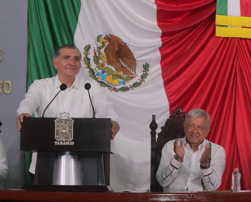 Toma de protesta de Adán Augusto López Hernández como gobernador de Tabasco