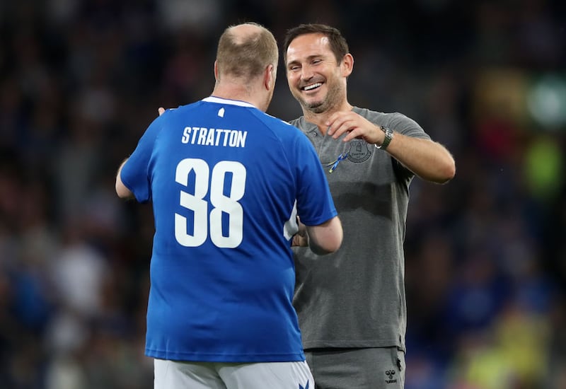 Stratton y Lampard en Goodison Park (Photo by Jan Kruger/Getty Images)