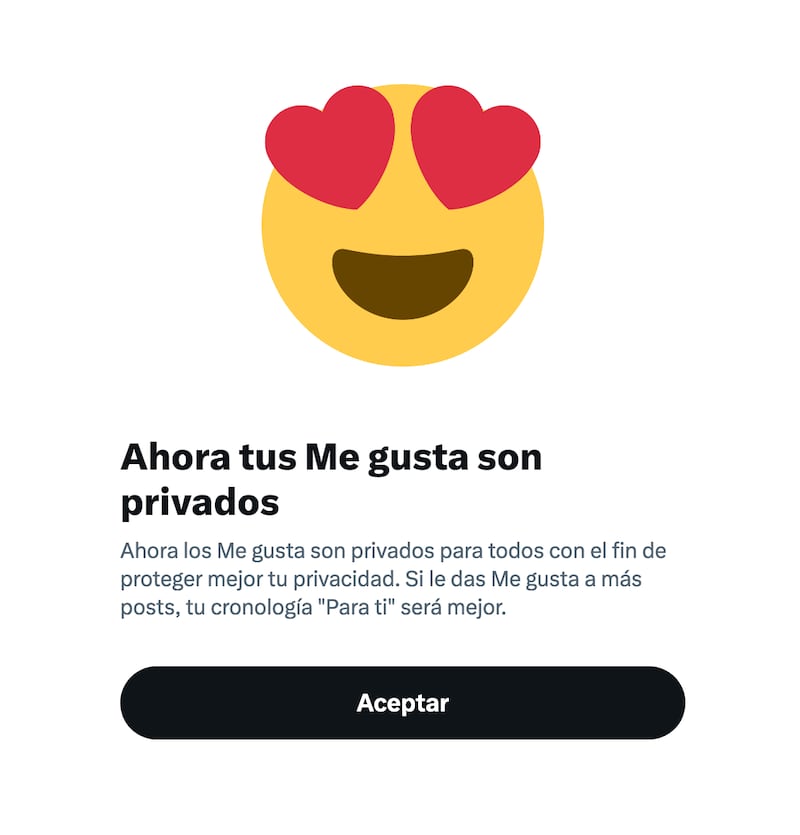 Los "Me gusta" ahora serán privados.  (Especial)