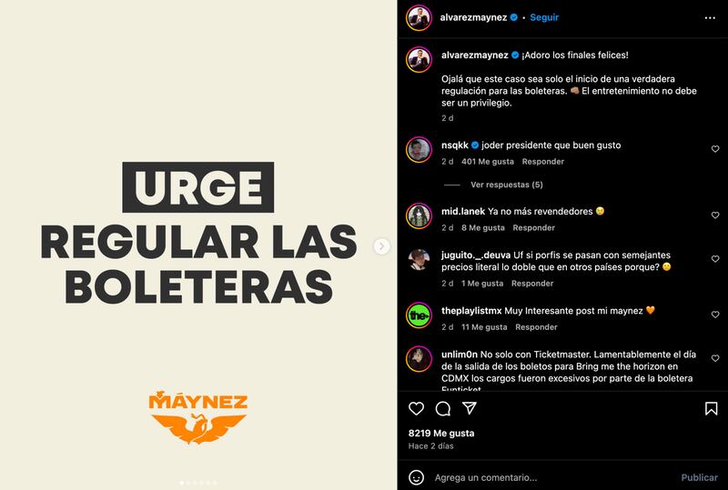 NSQK, fan de Máynez