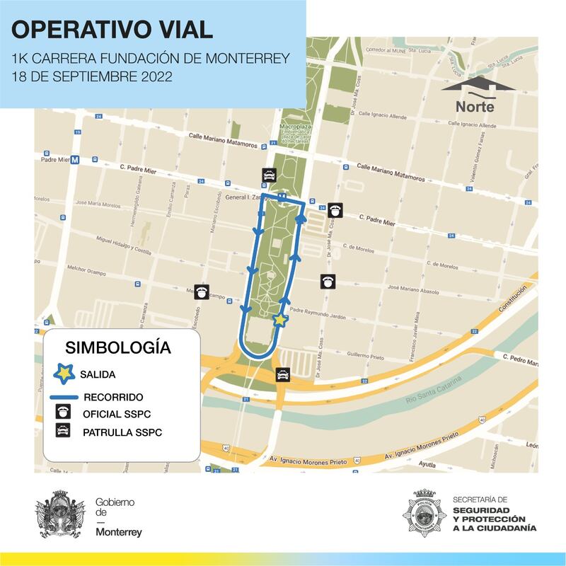 La carrera 1K iniciará hasta las 10:00 horas de este domingo.