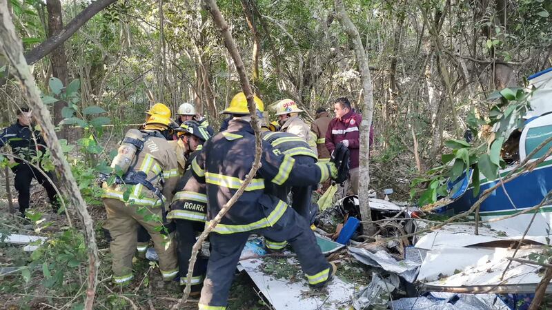 Puerto Vallarta avioneta se desploma y deja dos heridos