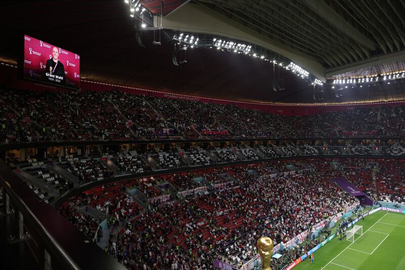 El homenaje que realizó la FIFA, en el Estadio Al Bayt, en memoria del periodista Grant Wahl, quien falleció el pasado 9 de diciembre en el Estadio Lusail