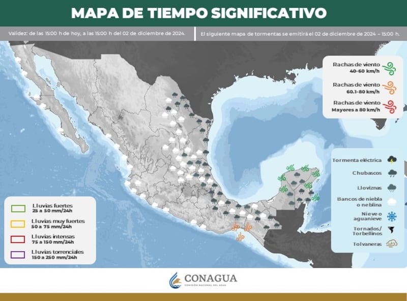 Frente frío en 2024