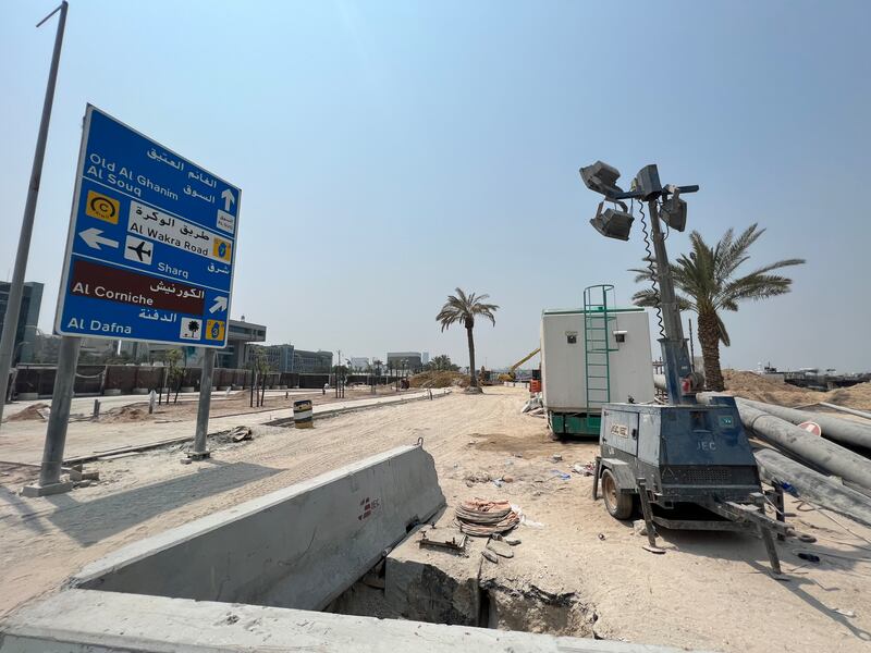 Tratan de realizar obras por las tardes cuando el calor da un respiro.