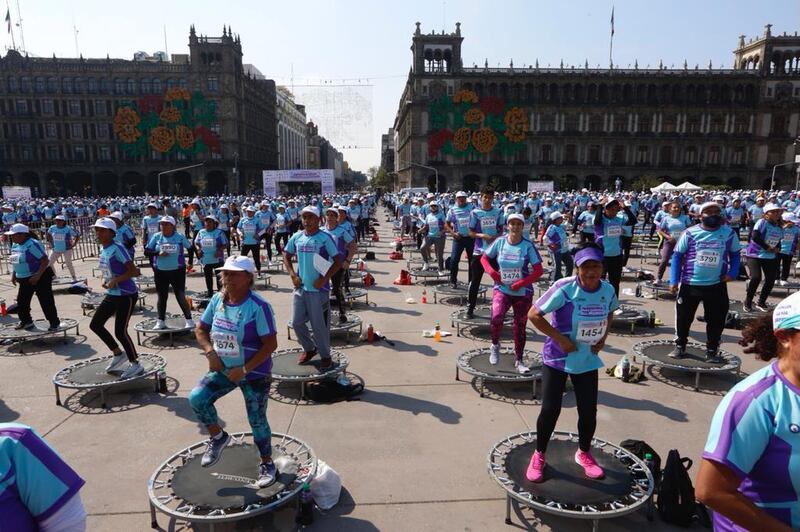 Clase trampolines.