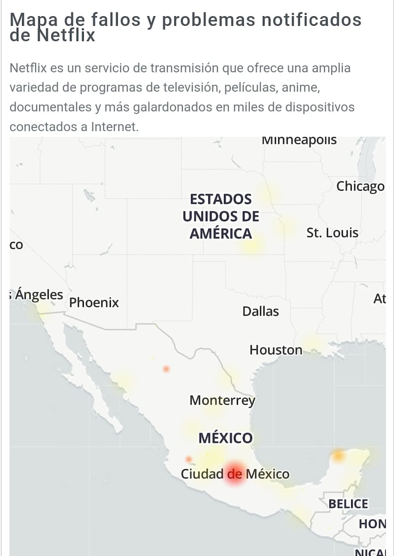 Reportan fallas en Netflix.