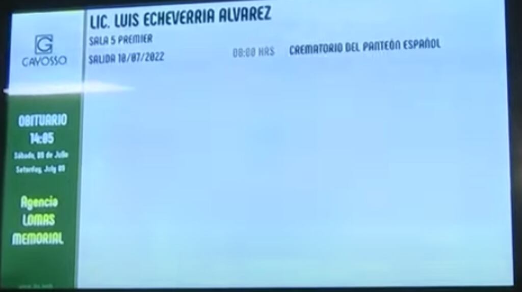 Luis Echeverría Álvarez ¿qué Hora Será El Funeral Del Expresidente De México Publimetro México 1173