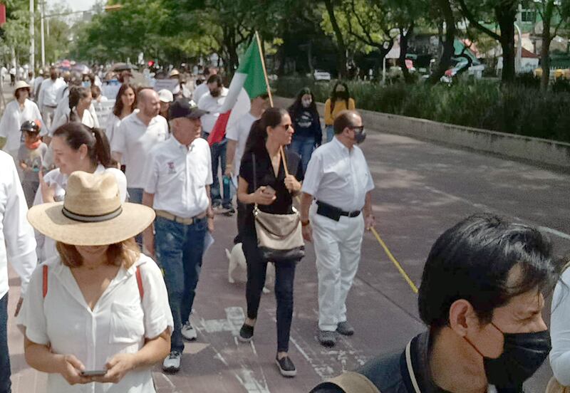 Al contingente se sumaron familiares de personas desaparecidas.