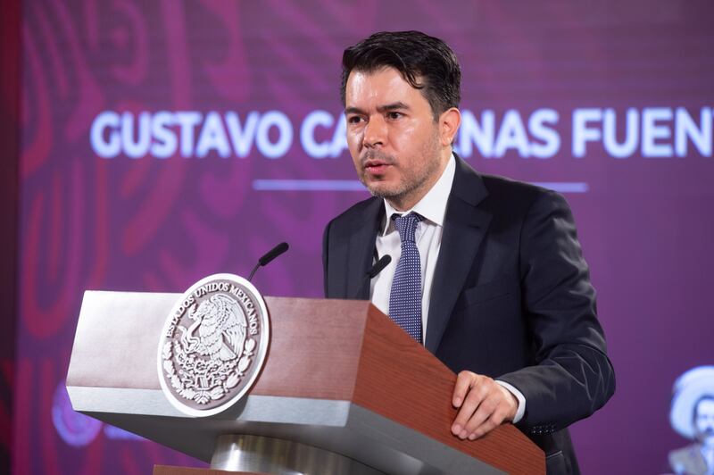 Félix Medina Padilla, titular de la Procuraduría Fiscal de la Federación, hablando del caso federal contra Gustavo Cárdenas Fuentes, tío de Luis Cárdenas Palomino (Presidencia de México)