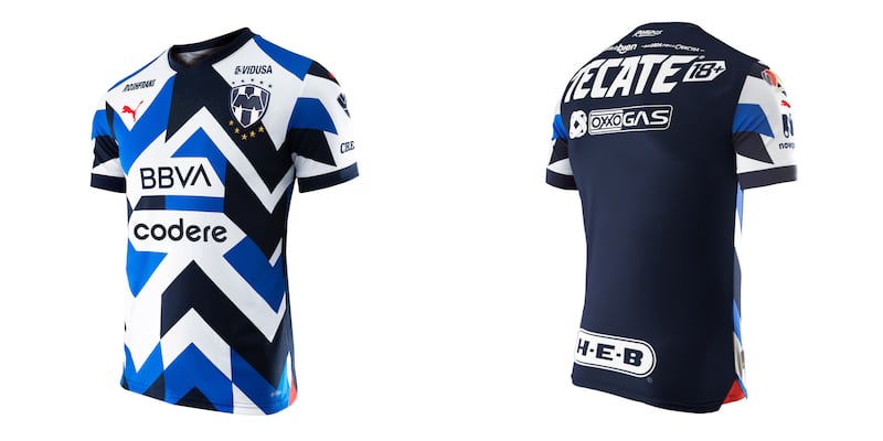 Tercer jersey de Rayados de Monterrey.