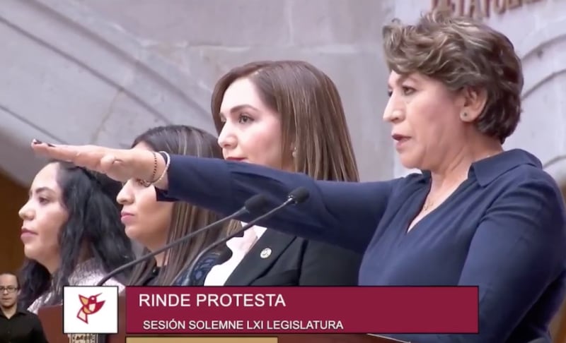 Toma de protesta de Delfina Gómez como gobernadora del Estado de México