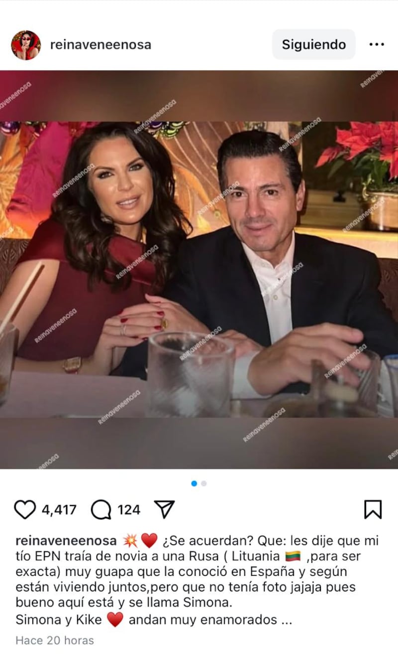 Enrique Peña Nieto reaparece junto a su novia