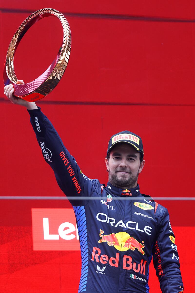Sergio `Checo´Pérez; tercer lugar en el Gran Premio de China 2024.