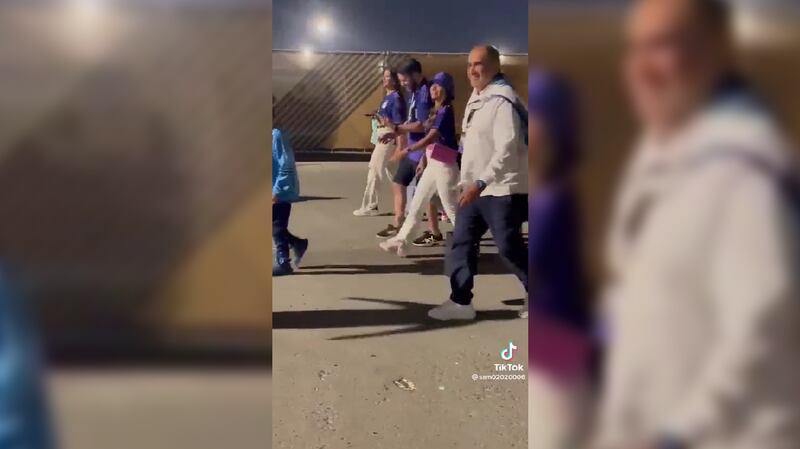 Antonela Roccuzzo imitó la famosa frase de su esposo a la salida del estadio