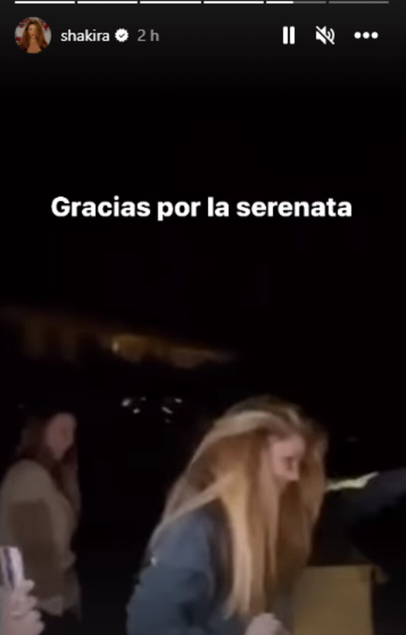 Captura de historias de Instagram Shakira