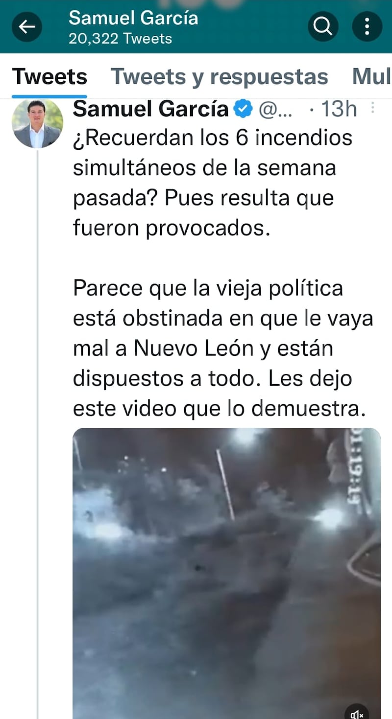 El tuit del gobernador causó revuelo en redes sociales.