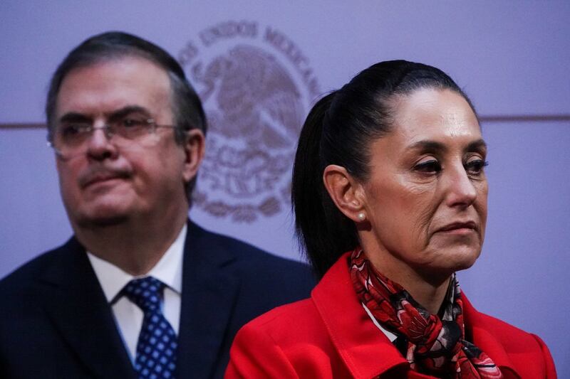 Marcelo Ebrard, canciller mexicano / Claudia Sheinbaum, jefa de gobierno de la CDMX. Foto: Cuartoscuro