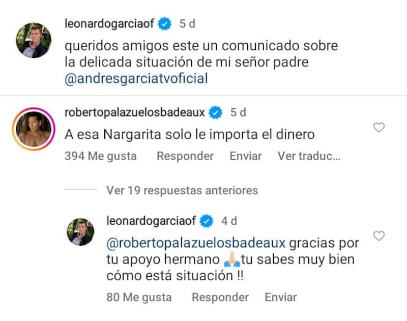 “Solo le importa el dinero”: Roberto Palazuelos arremete contra la esposa  de Andrés García