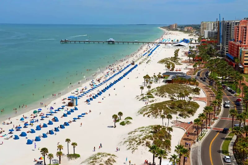 Clearwater Beach es una de las playas fascinantes.