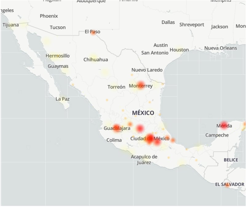 Sin acceso a X: fallas en la red social generan frustración. Downdetector registra un aumento en reportes de problemas.