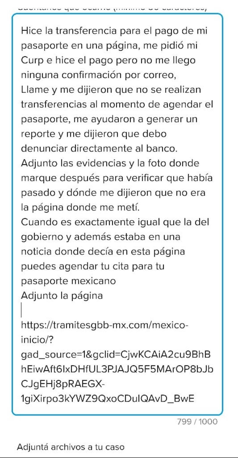 Nadie se responsabiliza por los fraudes cometidos por este modus operandi.