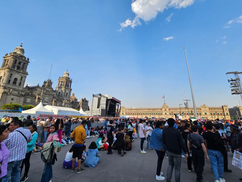 Concierto de Rosalía en el Zócalo