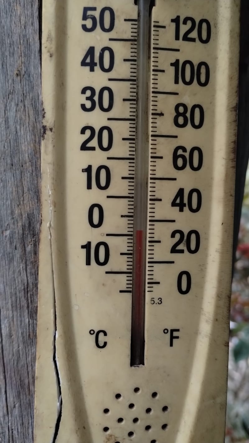 En Laguna de Sánchez la temperatura bajo a menos de 4 grados.