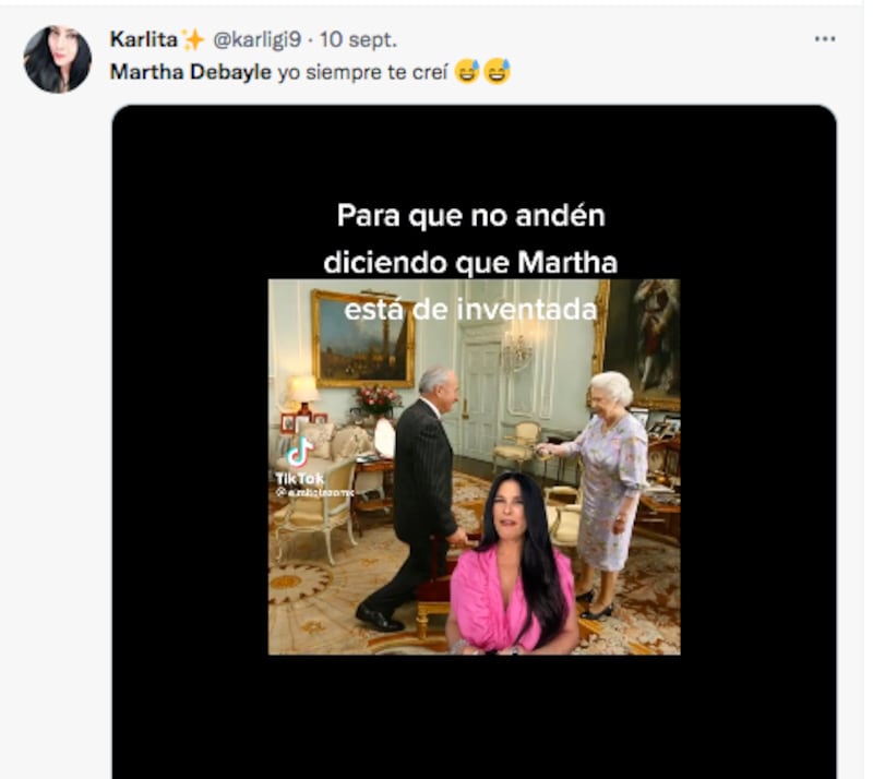 La conductora es criticada por su reacción a la muerte de la reina Isabel II.