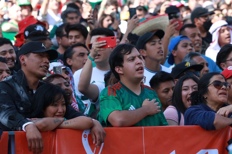 Así se vive el Arabia Saudita contra México en el Fan Fest